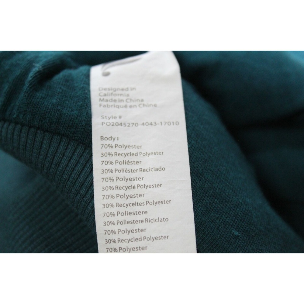✨2/$20 Fabletics Malia Polar Fleece Pullover Sweatshirt Teal Deep Pile XXS Cozy - Picture 10 of 11
